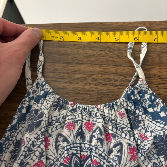 ❤️ Billabong Blue and White Boho Maxi Dress M - Picture 7 of 12